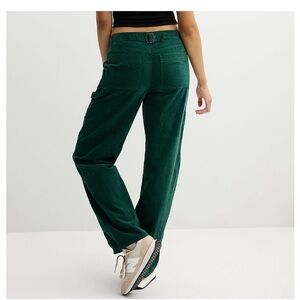 Dark Green Corduroy Relaxed Pants size 15/32 W. New